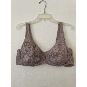 42C Bali Lace Desire Semi Opaque Lightly Lined Plunge Underwire Bra